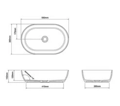 Clearwater Formoso ClearStone Countertop Basin 550 X 350mm -Duravit Store M 2017 12 12 11 29 24 80