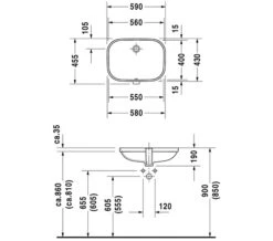 Duravit D-Code 495mm Undercounter Vanity Basin -Duravit Store M 2017 12 12 6 59 42 116