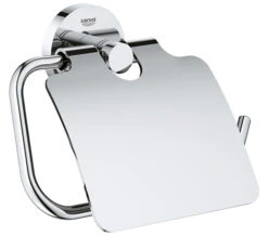 Grohe Essentials Chrome Toilet Roll Holder With Cover -Duravit Store M 2017 12 13 13 25 49 839