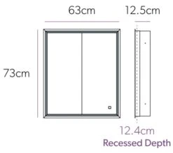 HIB Vanquish Double Door LED Demisting Recessed Mirror Cabinet 730mm High -Duravit Store M 2017 2 2 11 9 6 65