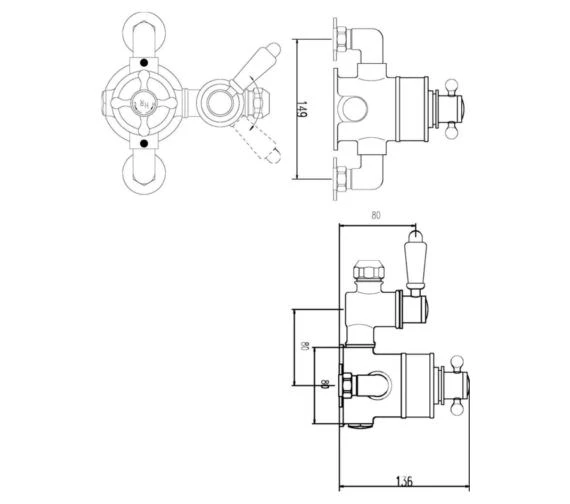 Hudson Reed Topaz Twin Exposed Thermostatic Shower Valve 5 Hudson Reed Topaz Twin Exposed Thermostatic Shower Valve - Image 3