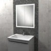 HIB Vanquish Double Door LED Demisting Recessed Mirror Cabinet 730mm High -Duravit Store M 2017 2 3 7 16 20 681