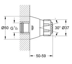 Grohe Relexa Plus 2 Spray Chrome Side Shower 7 Grohe Relexa Plus 2 Spray Chrome Side Shower -Duravit Store M 2017 2 4 6 50 48 189