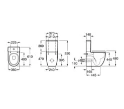 Roca Meridian-N White Comfort Height Close Coupled WC Pan And Cistern -Duravit Store M 2017 3 15 13 48 12 744