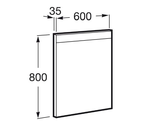 Roca Prisma Comfort 600mm Mirror With Upper And Lower LED Lighting 4 Roca Prisma Comfort 600mm Mirror With Upper And Lower LED Lighting - Image 2