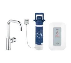 Grohe Red Mono Chrome Pillar Tap With 4 Litre Single-Boiler