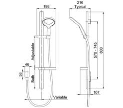 Methven Aio Aurajet Slide Rail Shower Kit Chrome -Duravit Store M 2017 3 2 11 38 10 862