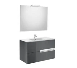 Roca Victoria-N Gloss White 800 X 565mm Vanity Unit Pack With Mirror And Spotlight -Duravit Store M 2017 3 24 6 34 16 654