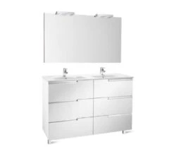 Roca Victoria-N 1200 X 740mm Vanity Unit Pack With Mirror And Spotlights