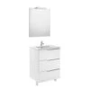 Roca Victoria-N Gloss White Vanity Unit Pack 600 X 740mm With Mirror And Spotlight -Duravit Store M 2017 3 25 6 39 1 229