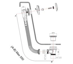 Crosswater Bath Click Clack Waste With Filler 30mm Projection -Duravit Store M 2017 3 7 14 19 45 164
