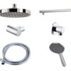 Triton Circular Dual Control Mixer Shower Combination Pack 1 - Chrome Finish
