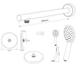 Triton Circular Dual Control Mixer Shower Combination Pack 1 - Chrome Finish -Duravit Store M 2017 4 24 8 5 17 315