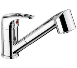 Rangemaster Aquaspray 3 Chrome Single Lever Pull Out Kitchen Sink Mixer Tap