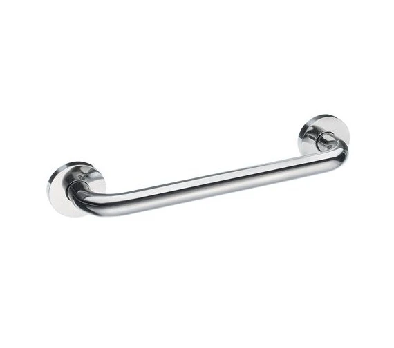 Smedbo Living Polished Stainless Steel 300mm Grab Bar 4 Smedbo Living Polished Stainless Steel 300mm Grab Bar - Image 2
