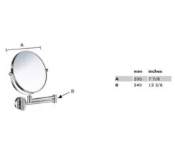 Smedbo Outline Polished Chrome Shaving And Make Up Mirror -Duravit Store M 2017 4 5 14 2 15 20