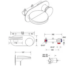 Crosswater Water Circle 2 Hole Wall Mounted Chrome Basin Mixer Tap Set -Duravit Store M 2017 5 19 7 54 4 89