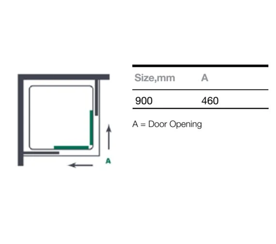 Merlyn Ionic Source 900 X 1850mm Corner Entry Shower Cubicle 4 Merlyn Ionic Source 900 X 1850mm Corner Entry Shower Cubicle - Image 2