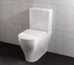 Saneux Prague Rimless Gloss White Close Coupled WC Pan With Cistern