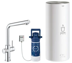 Grohe Red Duo Kitchen Sink Mixer Tap With L Size Boiler