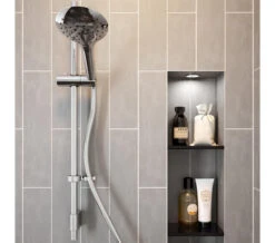 Bristan Casino Chrome Shower Kit With 3 Function Push Button Handset