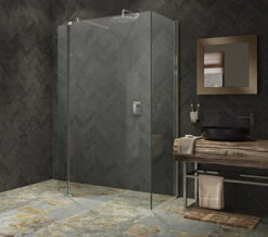 Kudos Ultimate 1952mm High Flat Glass 8mm Shower Panel