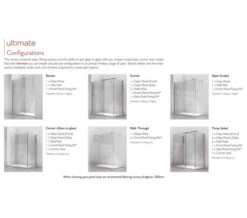 Kudos Ultimate Black 1952mm High Flat 10mm Glass Shower Panel -Duravit Store M 2018 10 24 12 26 45 268 3