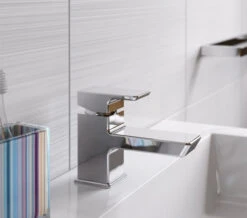 Bristan Cobalt Basin Mixer Tap With Clicker Waste