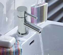 Bristan Blitz Chrome Finish Basin Mixer Tap With Clicker Waste