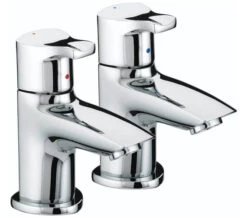 Bristan Capri Pair Of Chrome Basin Taps