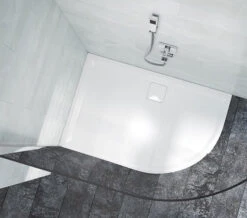 Merlyn Level 25 Quadrant 900 X 900mm White Shower Tray With Waste