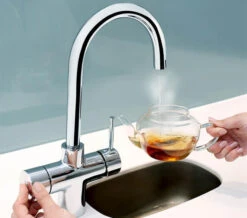 Bristan Gallery Rapid Boiling 3-In-1 Chrome Kitchen Sink Mixer Tap