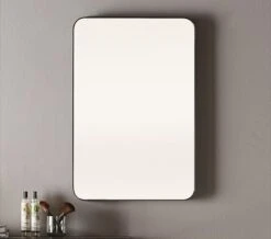 Origins Living City 500mm X 750mm Black Framed Mirror - B375608