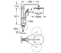 Grohe Euphoria 260 Chrome Shower System With Diverter -Duravit Store M 2018 2 2 12 23 41 178