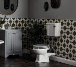 Bayswater Fitzroy 515mm White Comfort Height WC Pan With Low Cistern