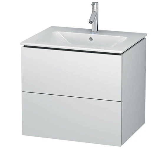 Duravit L-Cube Wall Mounted 2 Drawer Vanity Unit For Me-By-Starck Basin 4 Duravit L-Cube Wall Mounted 2 Drawer Vanity Unit For Me-By-Starck Basin - Image 2