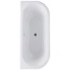 Bayswater Courtnell 1700mm White Double Ended Back To Wall Freestanding Bath