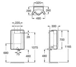 Roca Site White Frontal Exposed Urinal With Top Inlet 490 X 295mm -Duravit Store M 2018 4 19 11 26 38 777