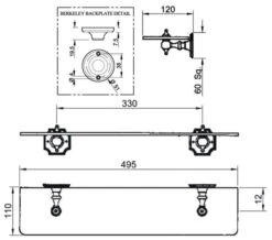 Silverdale Berkeley 495mm Glass Shelf Chrome 7 Silverdale Berkeley 495mm Glass Shelf Chrome -Duravit Store M 2018 5 15 7 44 48 172