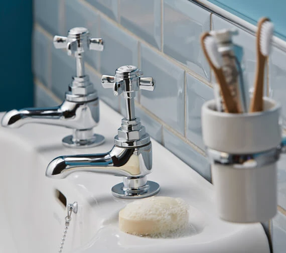 Heritage Dawlish Pair Of Basin Pillar Taps 8 Heritage Dawlish Pair Of Basin Pillar Taps - Image 6