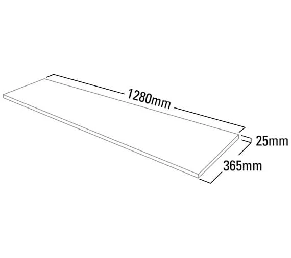 Roper Rhodes Hampton 1280mm Strata Solid Surface Worktop 5 Roper Rhodes Hampton 1280mm Strata Solid Surface Worktop - Image 3