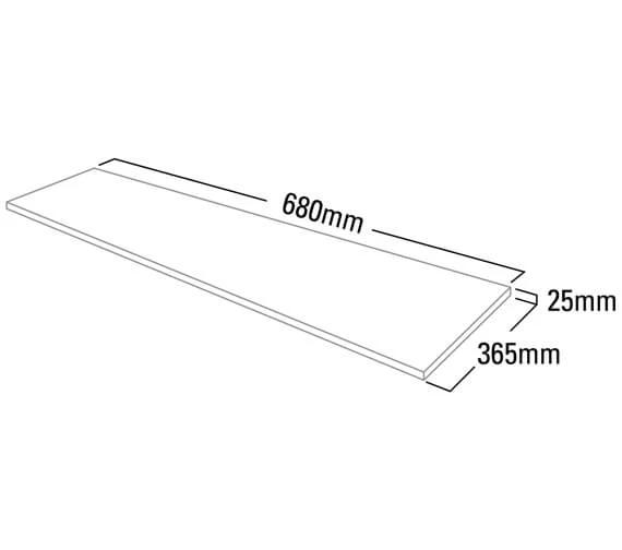 Roper Rhodes Hampton 680mm Wide Strata Solid Surface Worktop 5 Roper Rhodes Hampton 680mm Wide Strata Solid Surface Worktop - Image 3