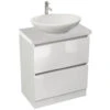 IMEX Echo 600mm Double Drawer Floor Standing Unit And Worktop White Gloss -Duravit Store M 2018 6 14 10 54 26 39