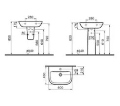 VitrA S20 500mm Wide 1 Tap Hole Basin -Duravit Store M 2018 6 27 13 39 21 294