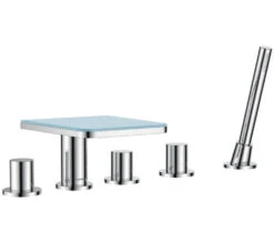 Flova Annecy Diamond Chrome Finish Bath Shower Mixer Tap With Handset And Hose -Duravit Store M 2018 6 27 6 51 18 595