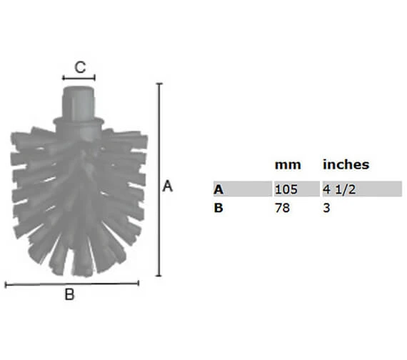 Smedbo Xtra Spare Toilet Brush 4 Smedbo Xtra Spare Toilet Brush - Image 2