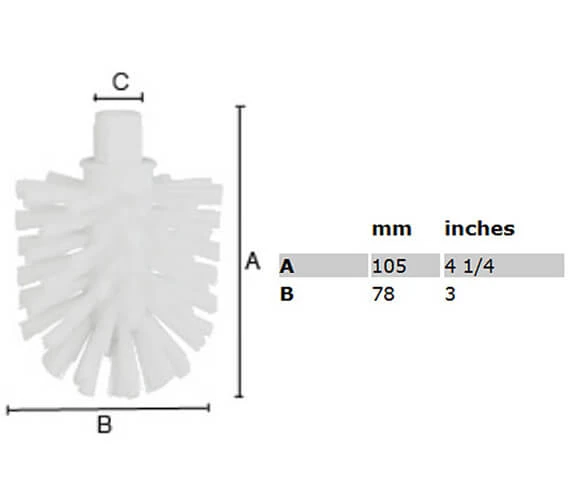 Smedbo Xtra Spare Toilet Brush 6 Smedbo Xtra Spare Toilet Brush - Image 4