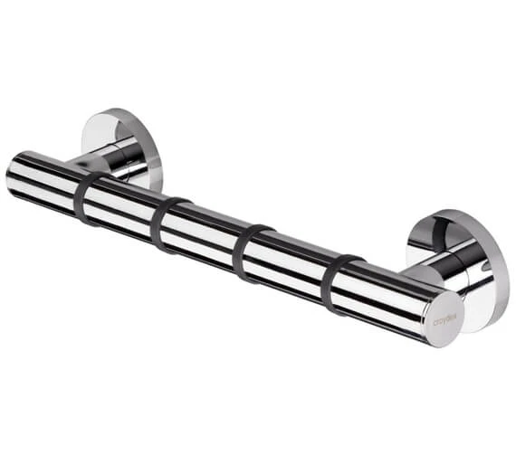 Croydex Grab N Grip Straight Chrome Grab Bar 4 Croydex Grab N Grip Straight Chrome Grab Bar - Image 2