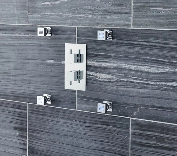 Nuie Chrome Shower Body Jet 3 Nuie Chrome Shower Body Jet