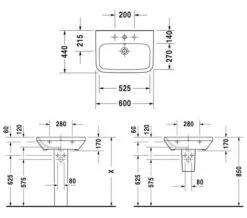 Duravit DuraStyle 1 Taphole Washbasin With Overflow -Duravit Store M 2018 7 3 12 38 4 589